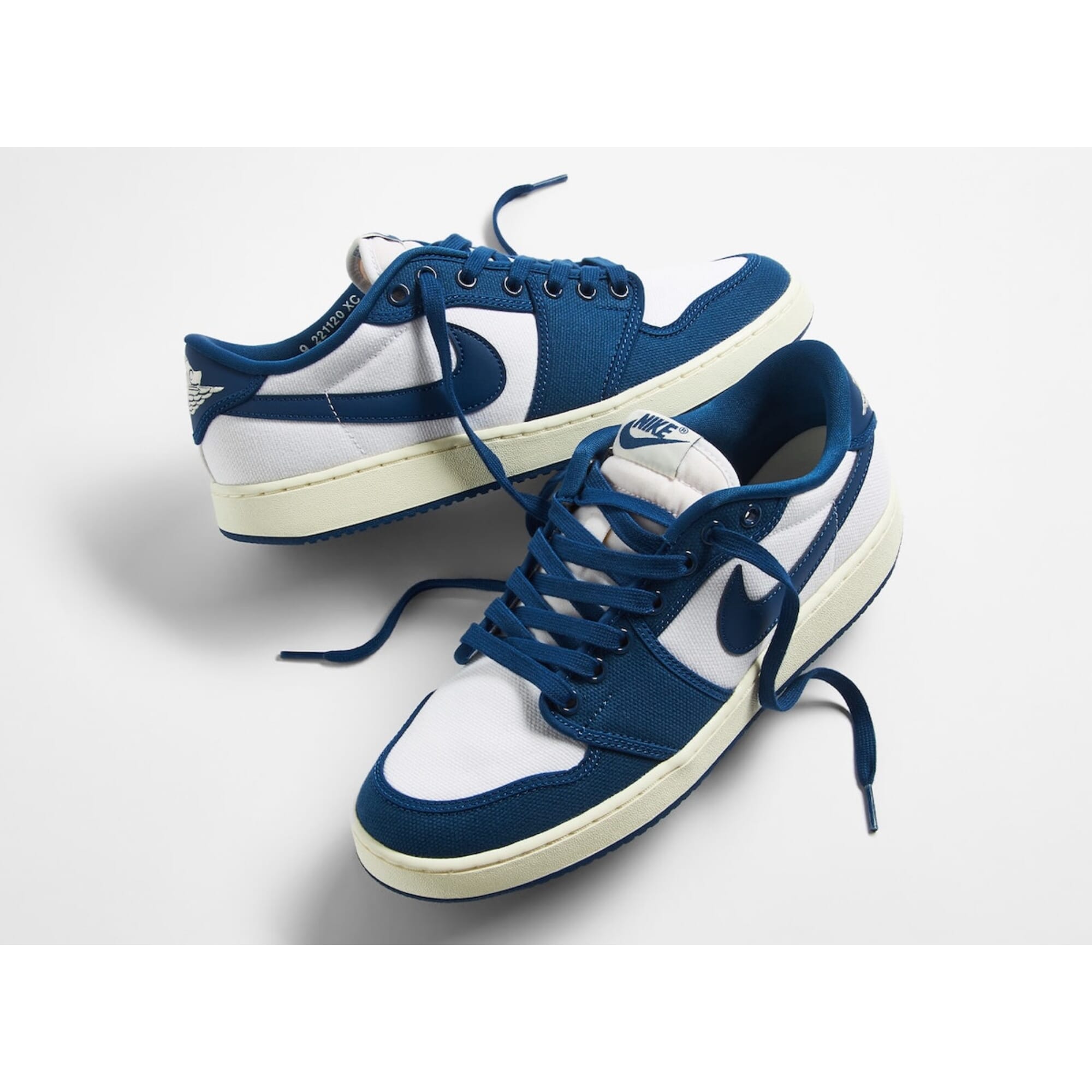 Men's Nike AJKO 1 Low White/Dark Royal Blue-Sail DX4981-103