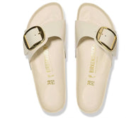Women's Madrid Big Buckle Sandals In High Shine Ecru