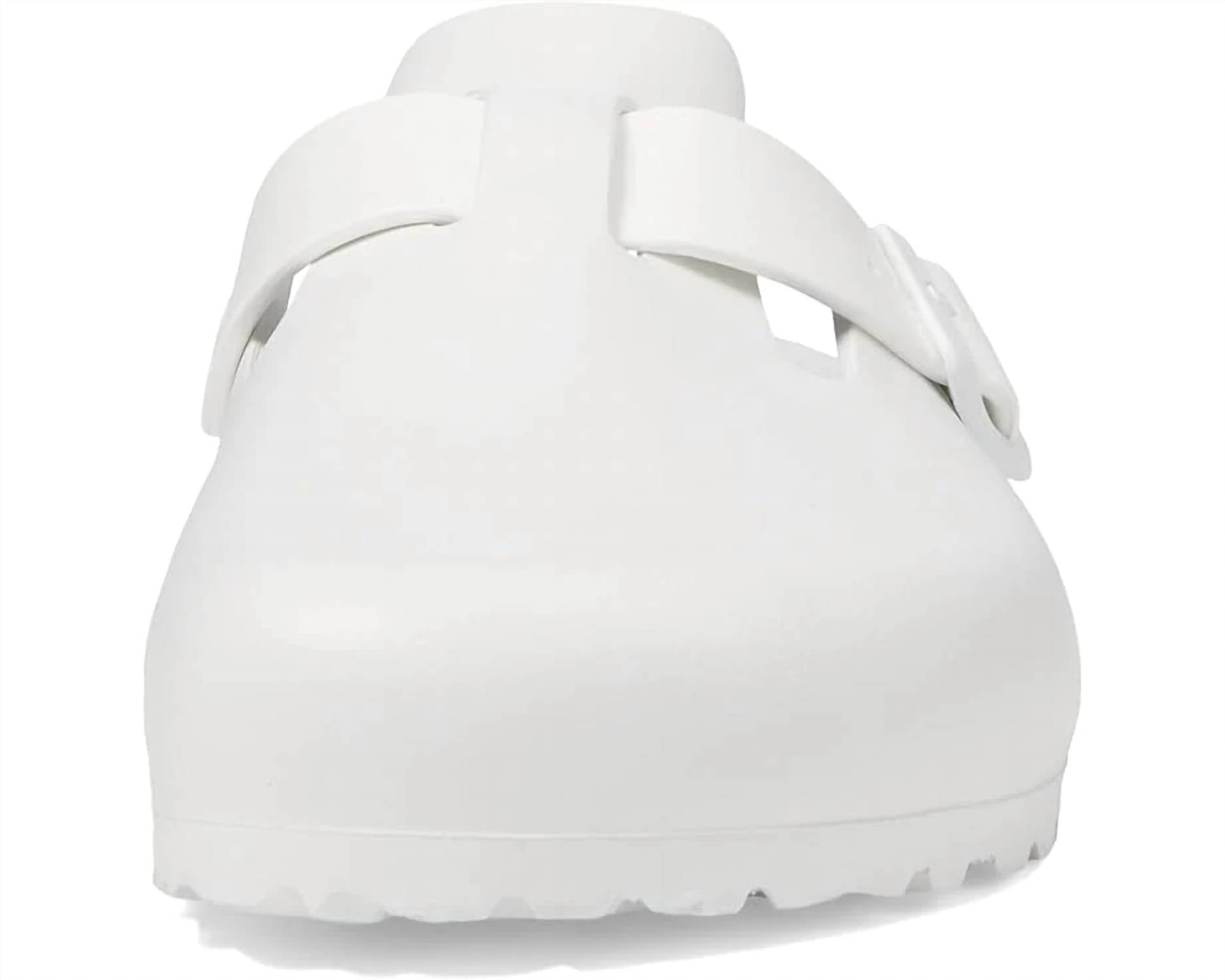 Women's Boston Eva Narrow Clogs In White