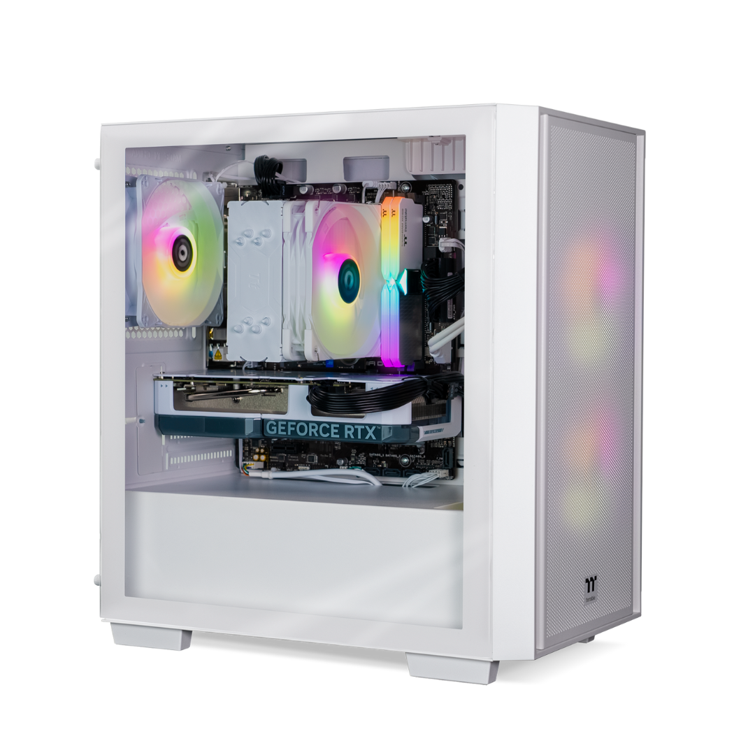 Thermaltake Genesis Ultimate V4 Snow Gaming Desktop PC ( Intel 12400F / RTX 4060 / 16GB RAM)