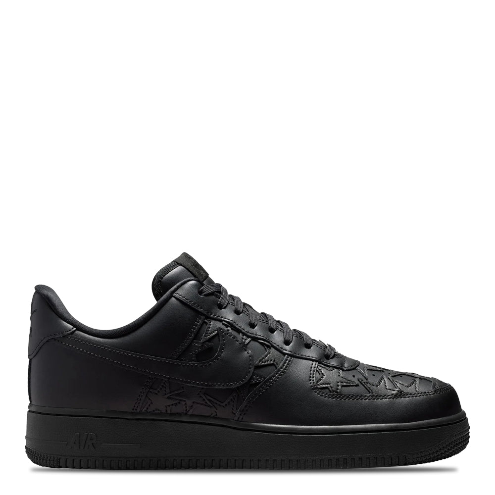 Men's Nike Air Force 1 `07 Stars Black/Black/Metallic Silver IM5750-001