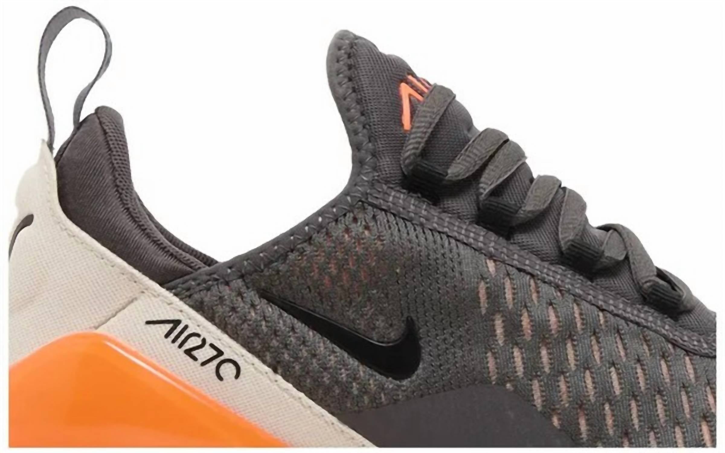 Men's Air Max 270 Shoes In Grey/white/orange