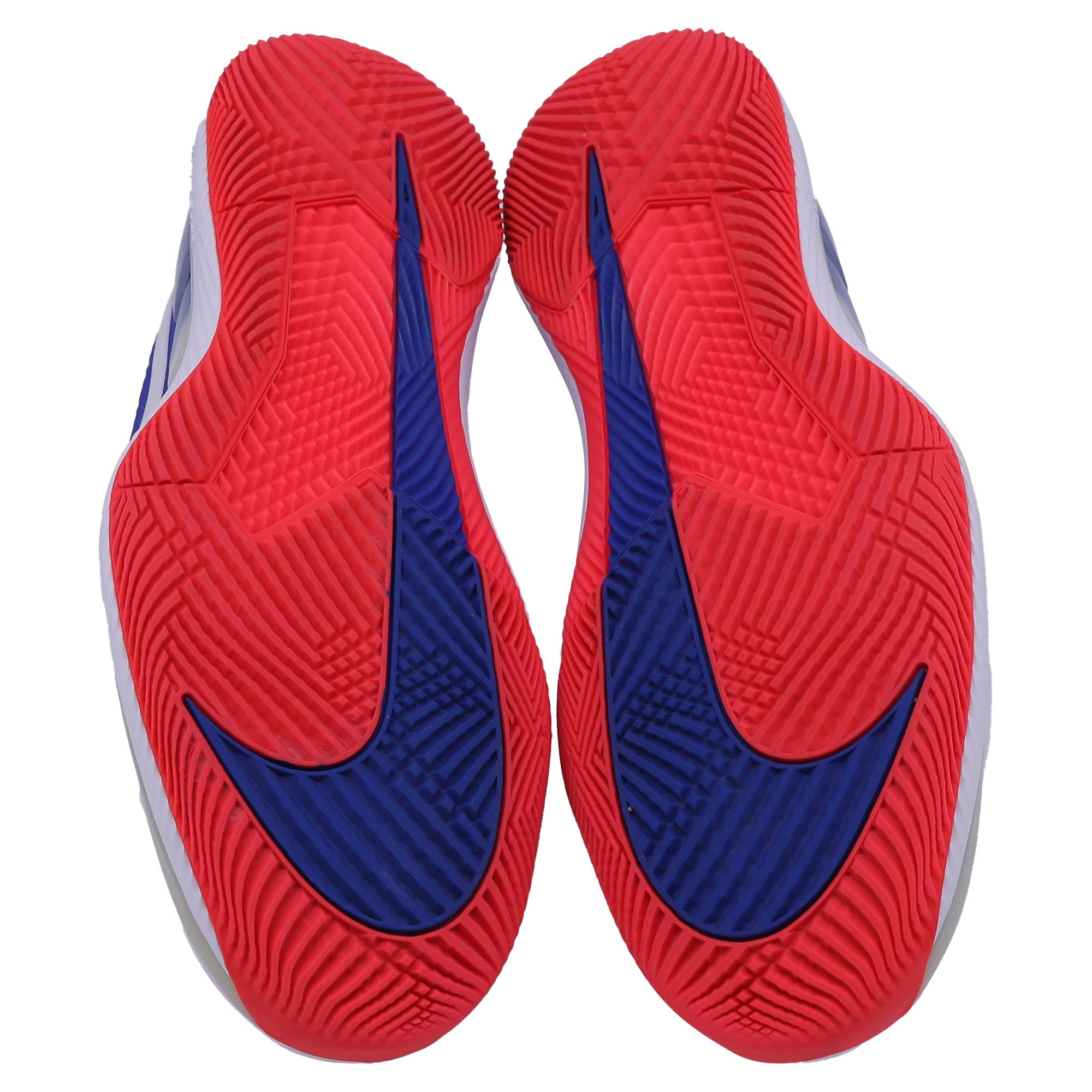 Nike Court Air Zoom Vapor X Sneakers in White Game Royal Polyester