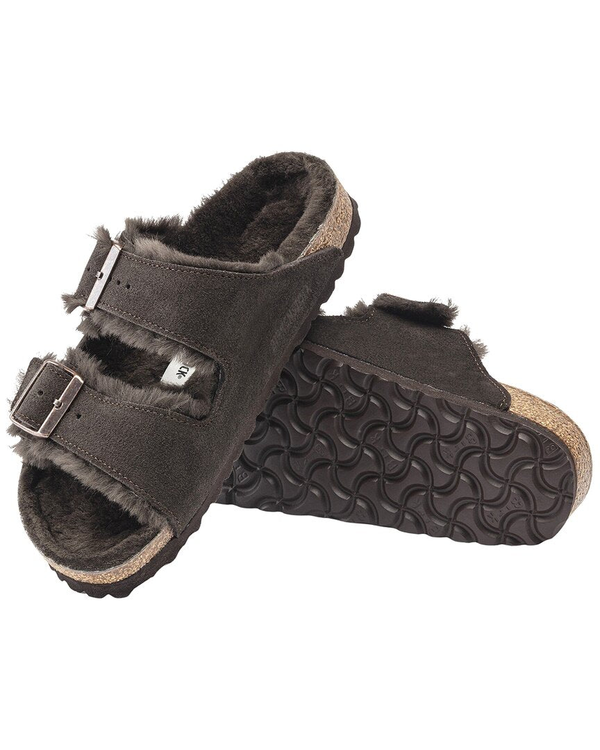 Birkenstock Arizona Shearling Suede Sandal