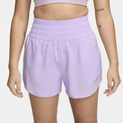 Women's Nike One Shorts Lilac Bloom Dri-FIT Brief-Lined Ultra High-Waist SRT152