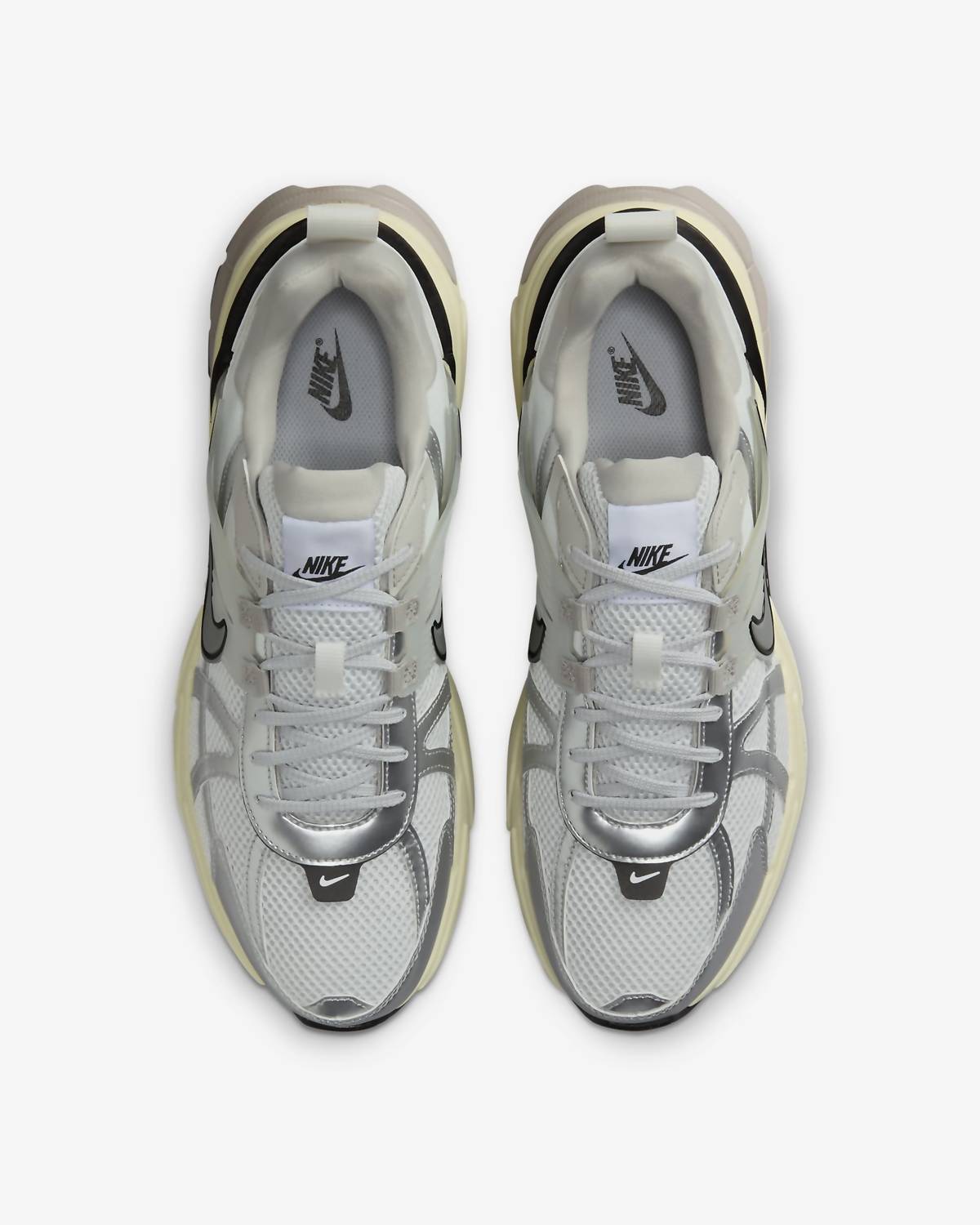 Men's V2K Run Sneaker In Summit White/platinumiron Ore/metallic Silver