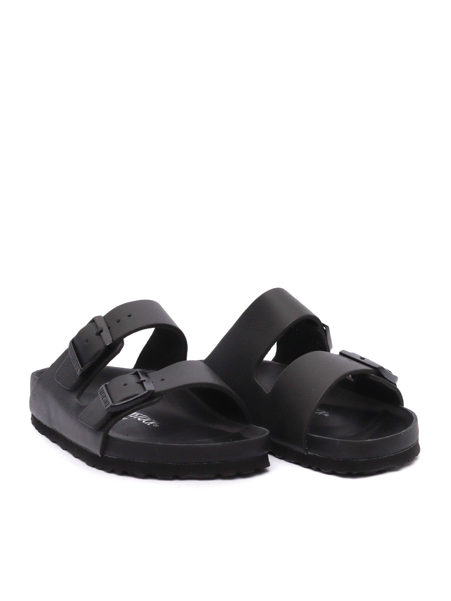 Black Arizona Natural Leather Slide Sandal