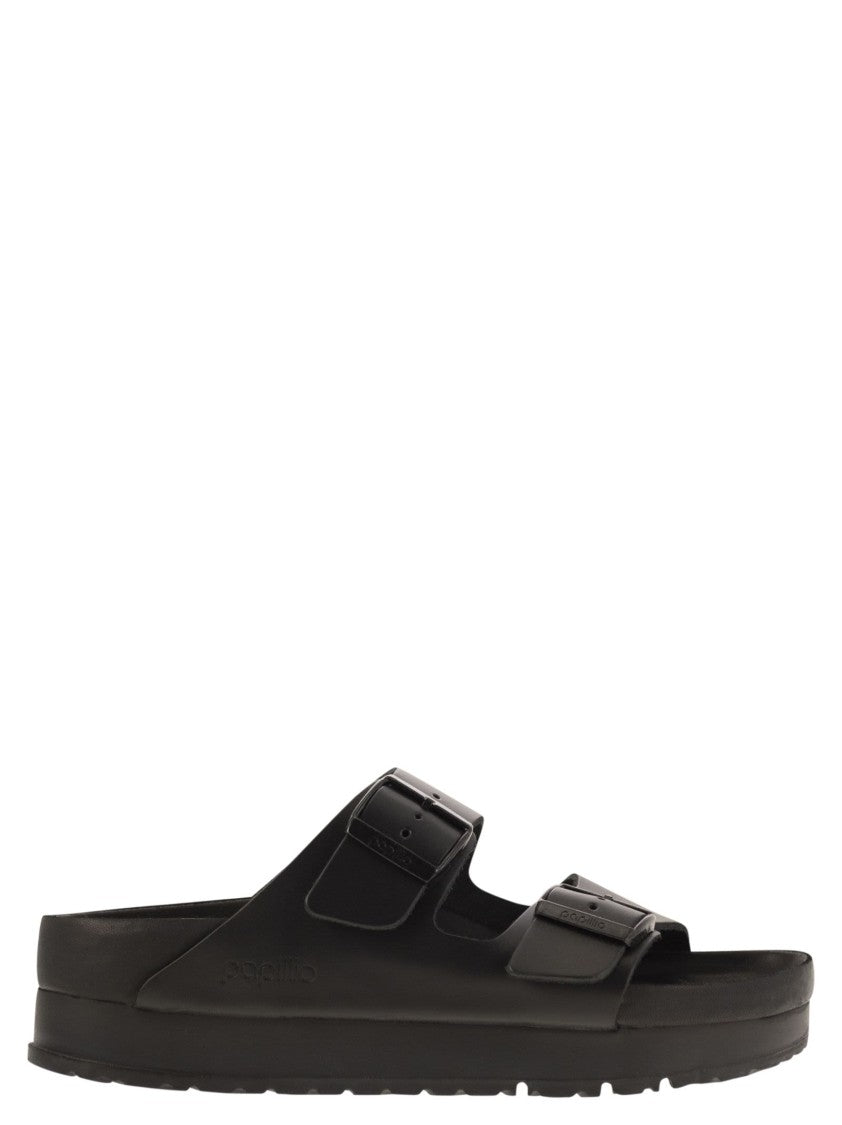 Arizona Platform - Slipper With Leather Buckles
