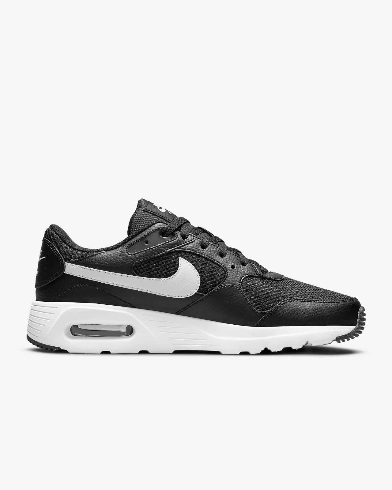 Men's Nike Air Max SC CW4555-002 Sneaker Black White Comfort Low Top Running Shoes