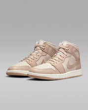 Nike Air Jordan 1 Mid SE FJ3448-200 Sneakers Wo Light Brown Lace Up TF498
