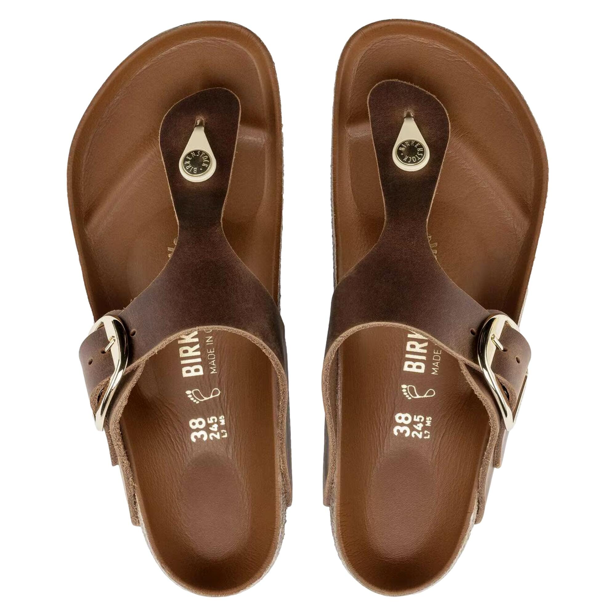 Women's Birkenstock Gizeh Big Buckle Cognac 1018745
