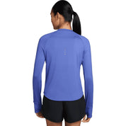 Dri Fit Uv Long Sleeve Crew Running Top In Sapphire