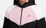 Men's Sportswear Tech Fleece Windrunner Full-Zip Hoodie In Black/white/pink Foam
