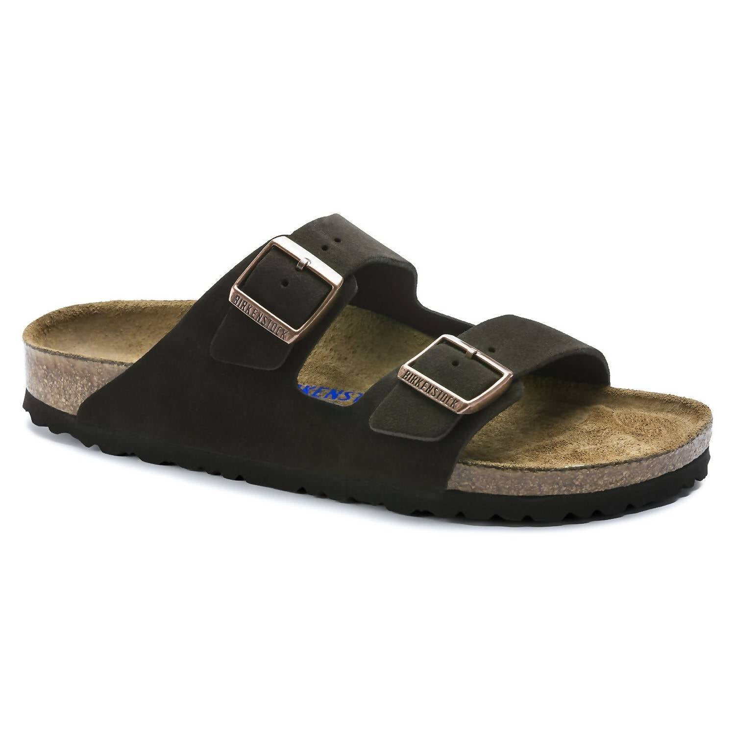 Women's Arizona Soft Footbed Sandal In Mocha Suede
