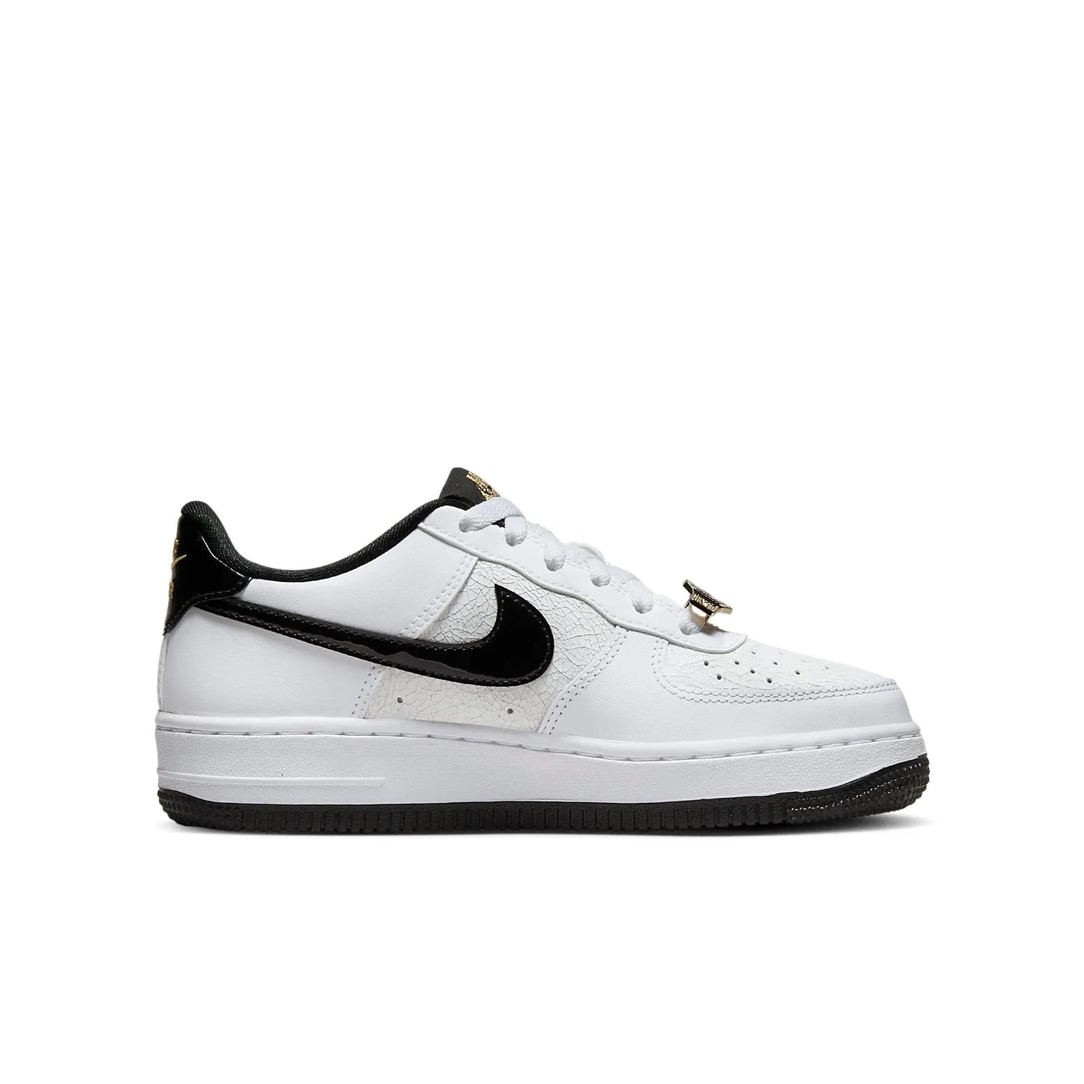 Nike Air Force 1 LV8 GS DQ0300-100 Sneakers Kids White Leather Lifestyle Shoes
