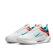 Men's Zoom Court Next Hard Court Tennis Shoes In White/washed Teal/silver