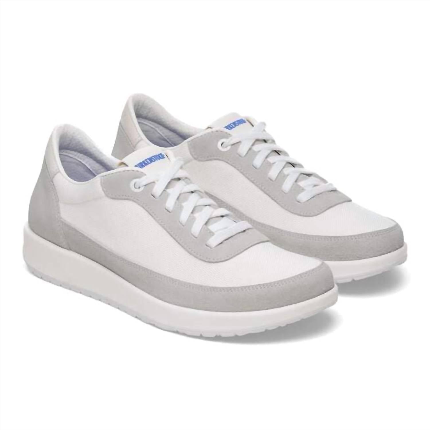 Unisex Honnef City Leather Textile Sneakers In Antique White