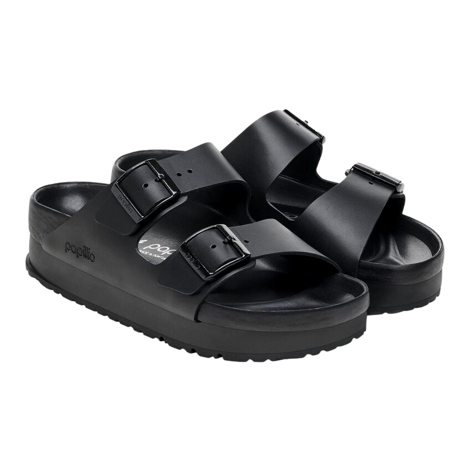 Women's Birkenstock Arizona Pap Flex Platform Black 1026918