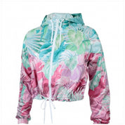 Women's Windrunner Cropped Jacket In Multi Floral