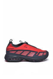 Red/Black Synthetic Rubber Men's Air Max Sneakers