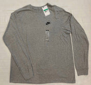 Men's Sportswear Long Sleeve Tee In Dark Grey Heather/black