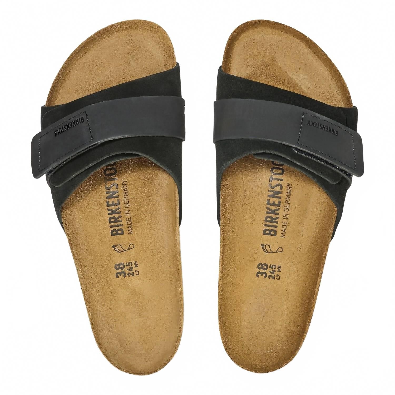 Unisex Oita Modern Sandal In Black Suede