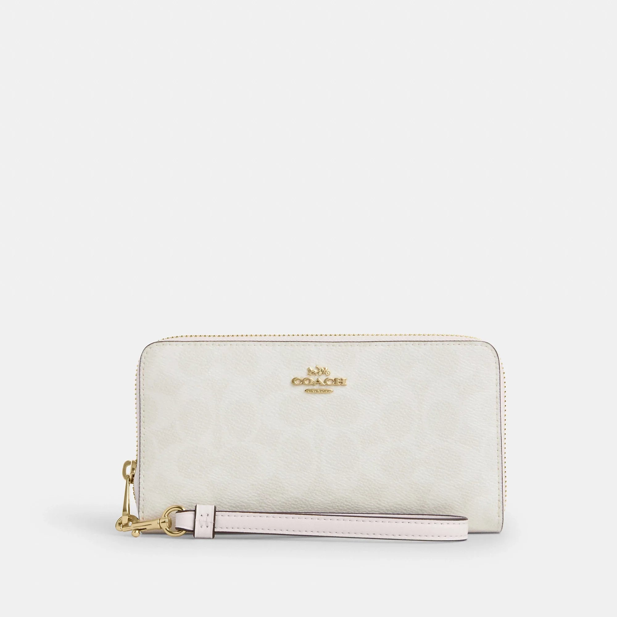 Coach Outlet Long Zip Around Wallet In Signature Canvas