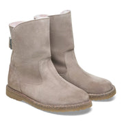 Men's Birkenstock Uppsala 102342 Boots  Gray Taupe Suede Shearling HAWK3158