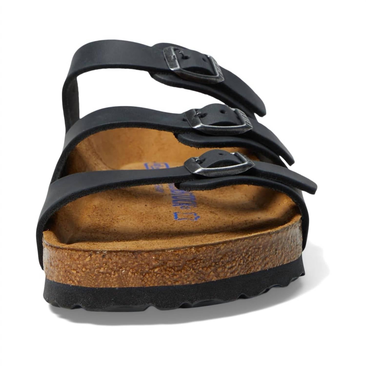 Women's Florida Oiled Leather Slide In Black