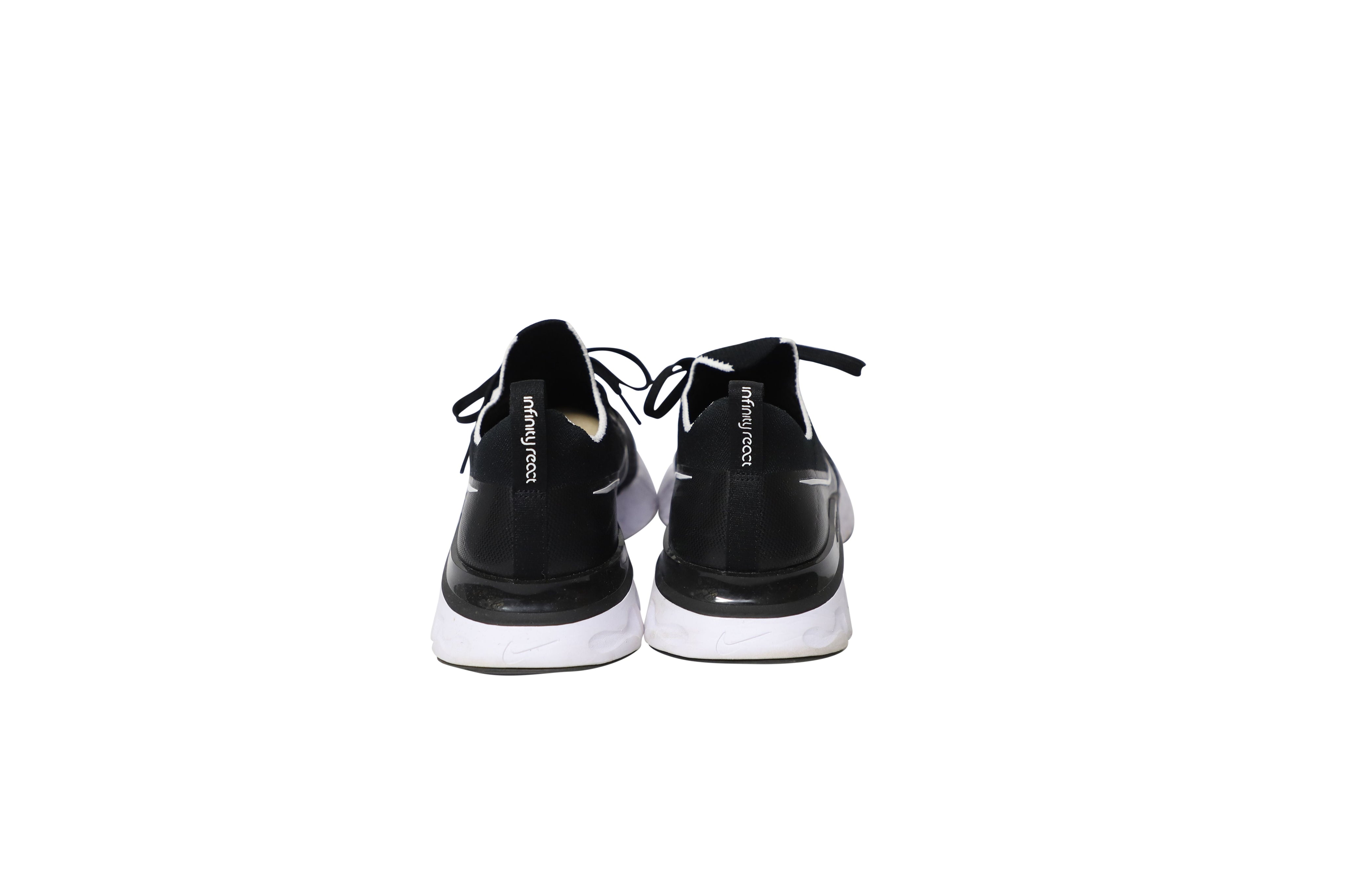React Infinity Run Flyknit 2 in Black and White Rubber