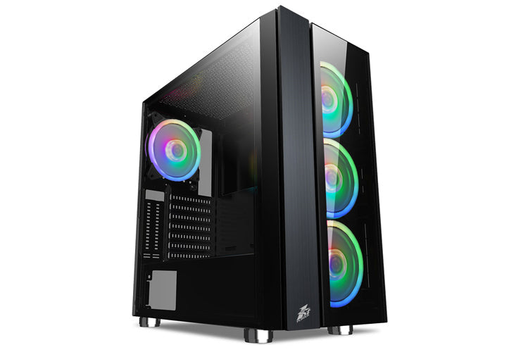 1st Player Sir B7-E ATX Gaming Case with 4 M2 RGB Fans (Black)