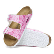 Women's Arizona Birko-Flor Sandal - Narrow In Marble Pink