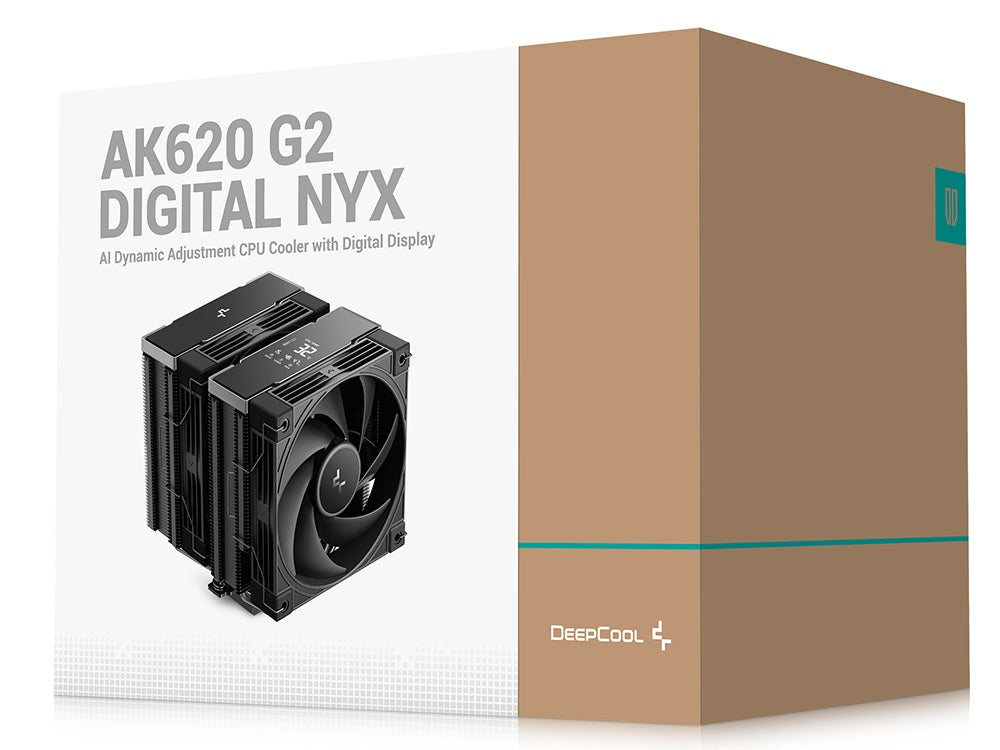DeepCool AK620 G2 Digital NYX AI Dynamic Adjustment CPU Cooler with Digital Display