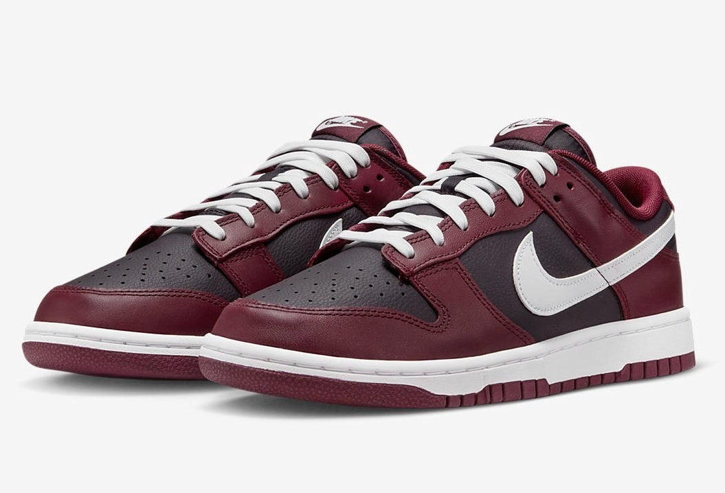 Men's Nike Dunk Low DJ6188-600 Sneakers Dark Beetroot Leather Lifestyle Shoes