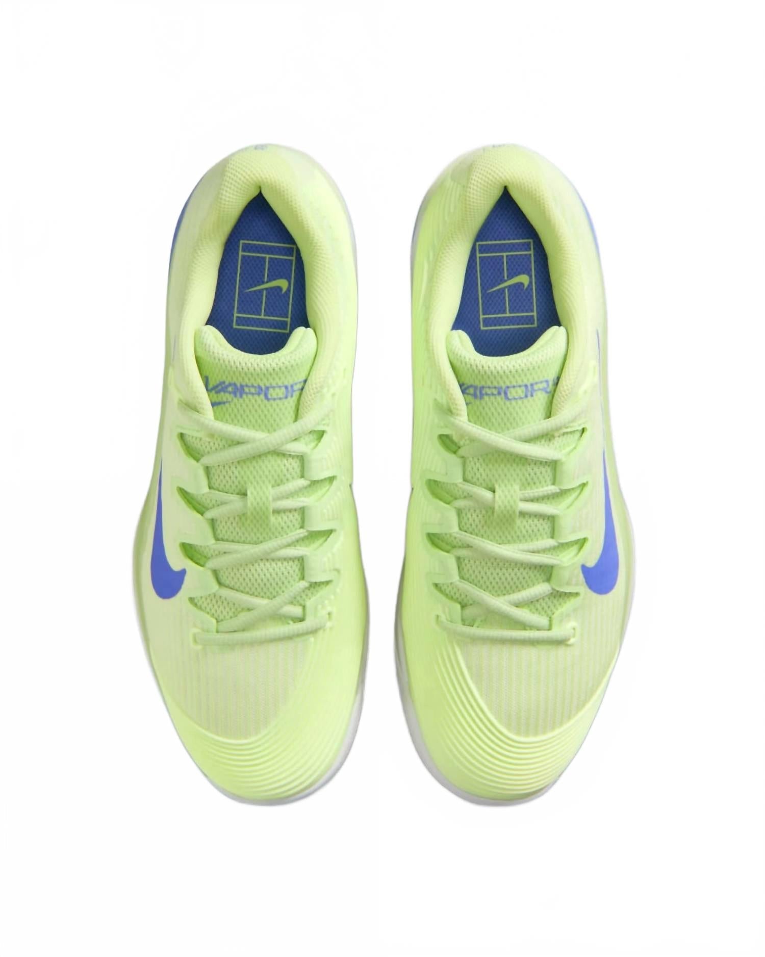 Women's Vapor 12 Hard Court Tennis Shoes In Light Liquid Lime/sapphire/white/volt Tint