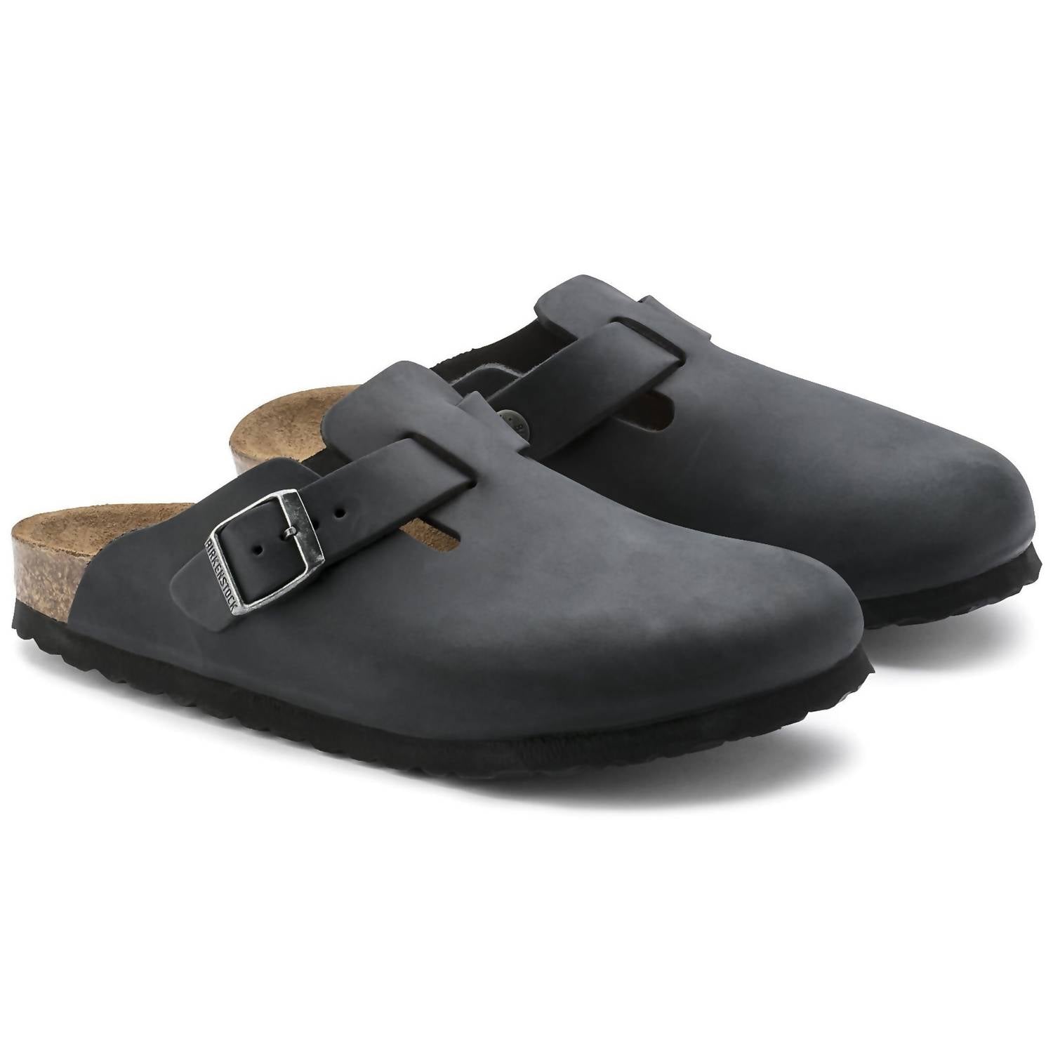 Unisex - Boston Leather Clog In Black