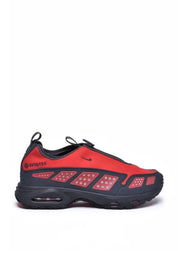 Black/Red Other Fibers Rubber Women's Sneakers