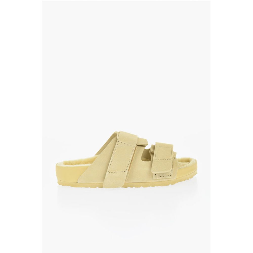 Birkenstock TEKLA x BIRKENSTOCK Suede Double Band Sandals with Women's Shearling