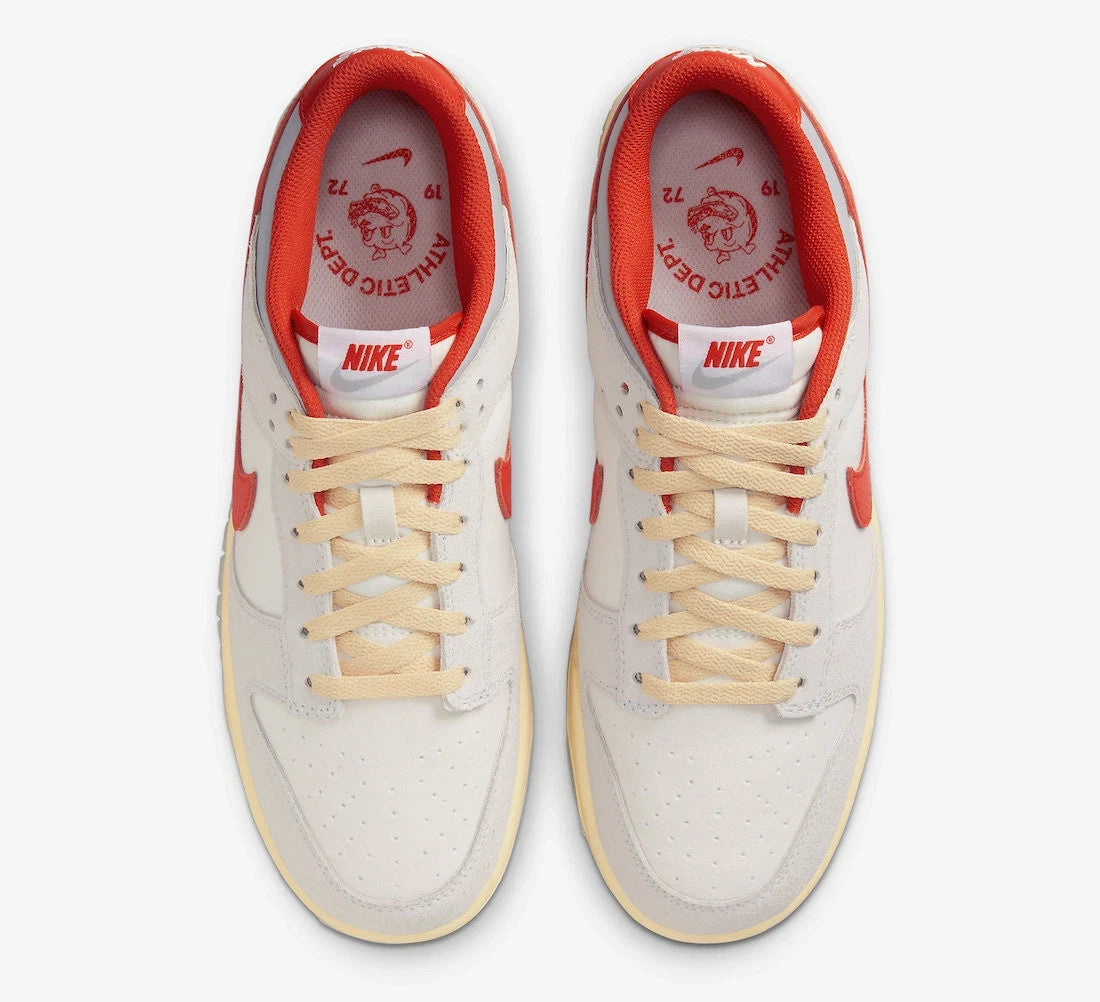 Men's Nike Dunk Low 'Athletic Department' FJ5429-133 Sneaker Gray Red Casual Shoes
