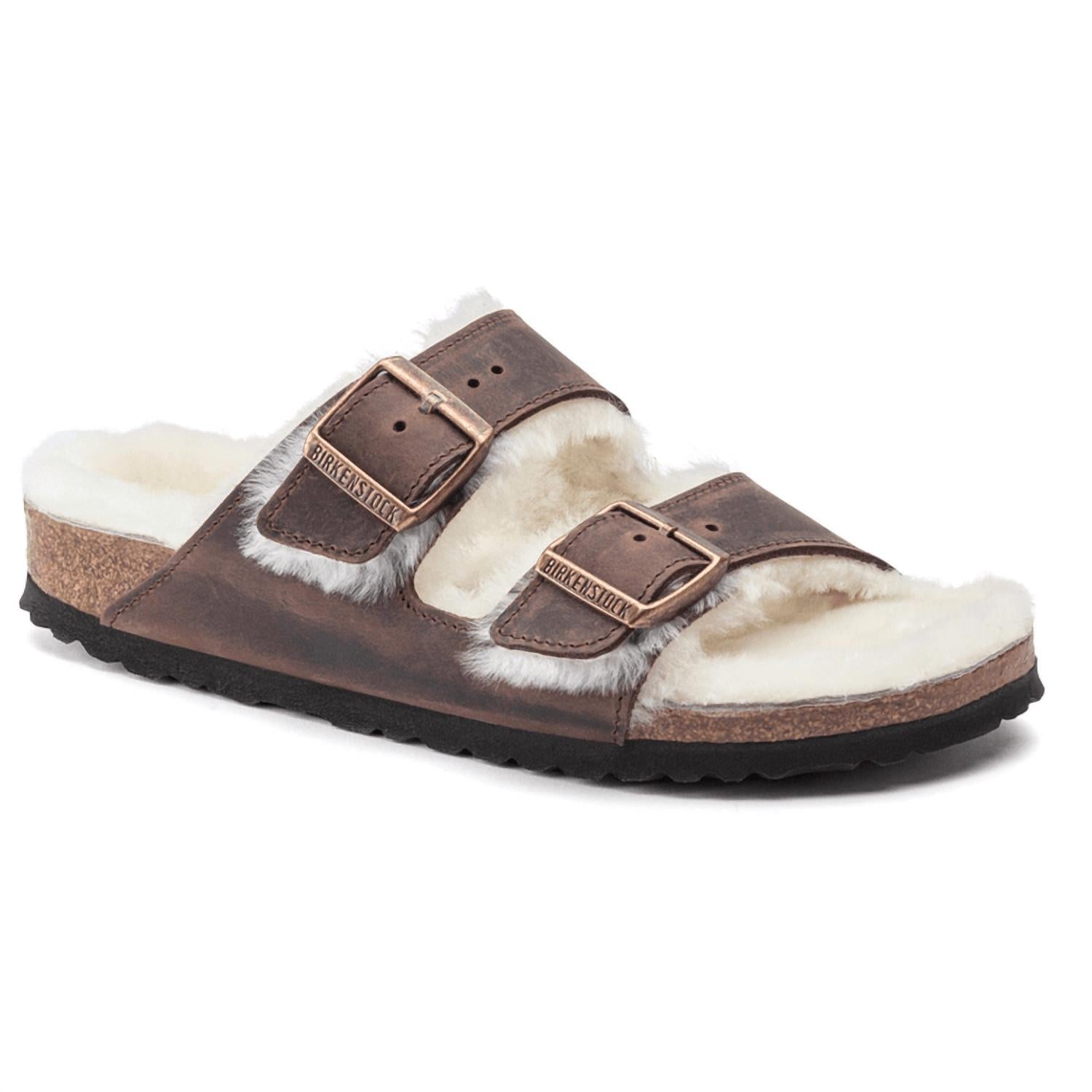 Women’S Arizona Shearling Sandals In Habana