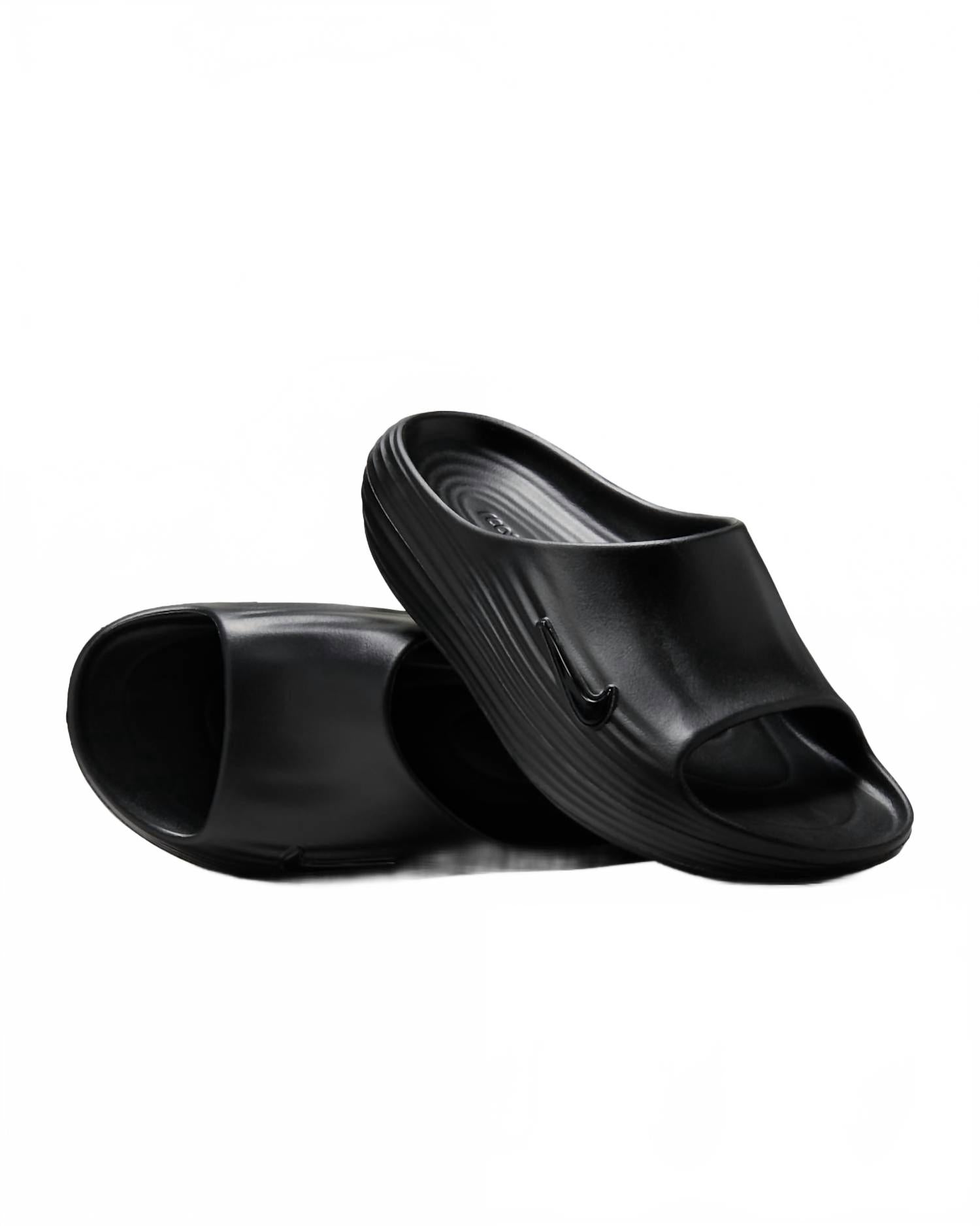 Men's Reactx Rejuven8 Slide Sandals In Black/black/black
