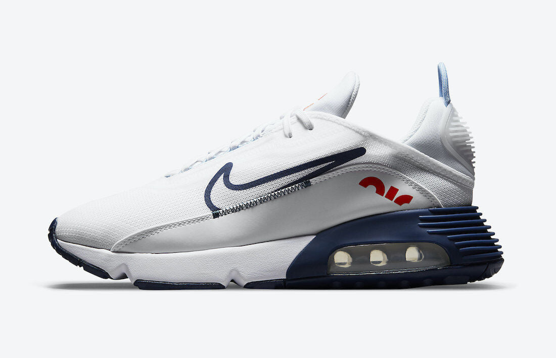 Men's Nike Air Max 2090 DM2823-100 Sneakers White Blue Low Top Running Shoes
