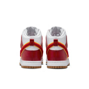 Men's Nike Dunk High 'Chenille Swoosh' DR8805-101 White Gym Red Lifestyle Shoes