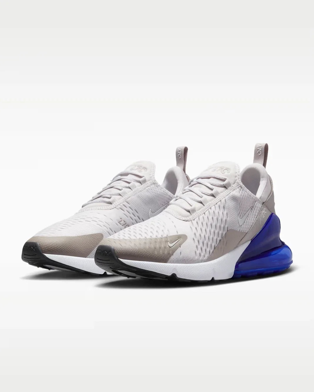 Nike Air Max 270 AH8050-031 Sneaker Mens White Gray Lifestyle Shoes RHS8130