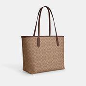 Coach Outlet City Tote Bag In Signature Canvas
