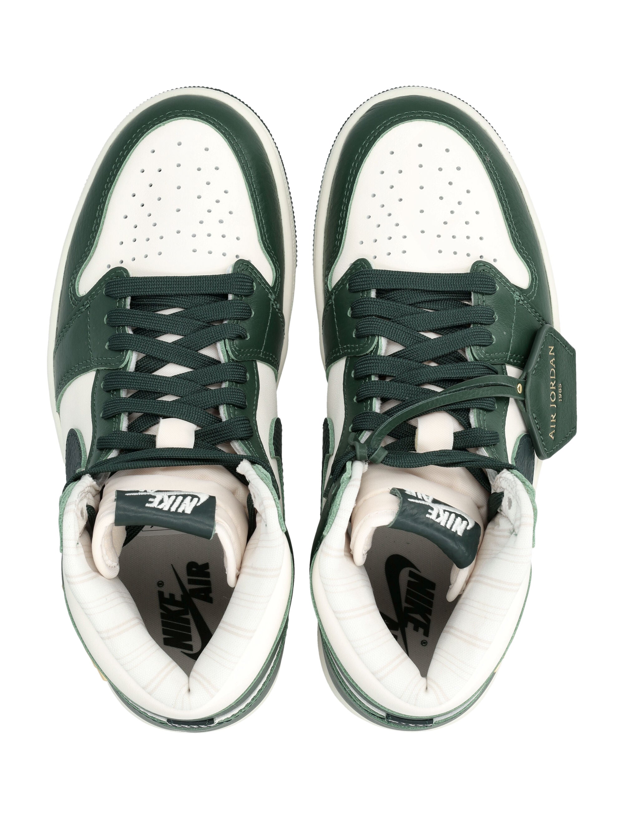 Green Air Jordan Leather Sneakers