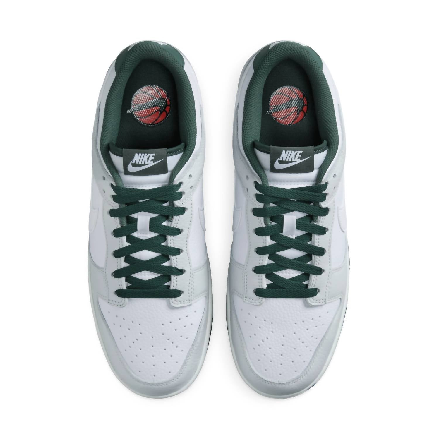 Men's Dunk Low Retro Se Sneakers In Photon Dust/white-Vintage Green