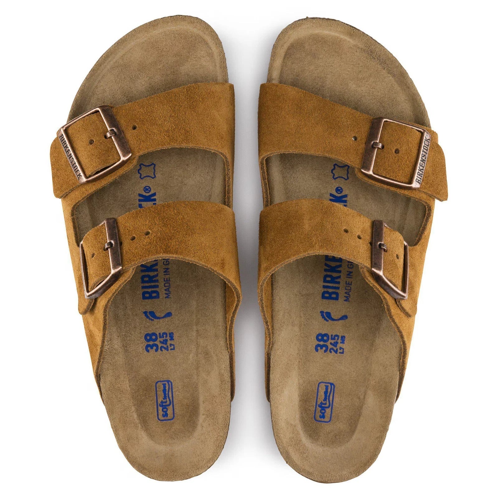Birkenstock Arizona 1009527 Sandal Mink Suede Soft Footbed Slide HAWK533