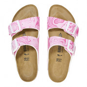 Women's Arizona Birko-Flor Sandal - Narrow In Marble Pink