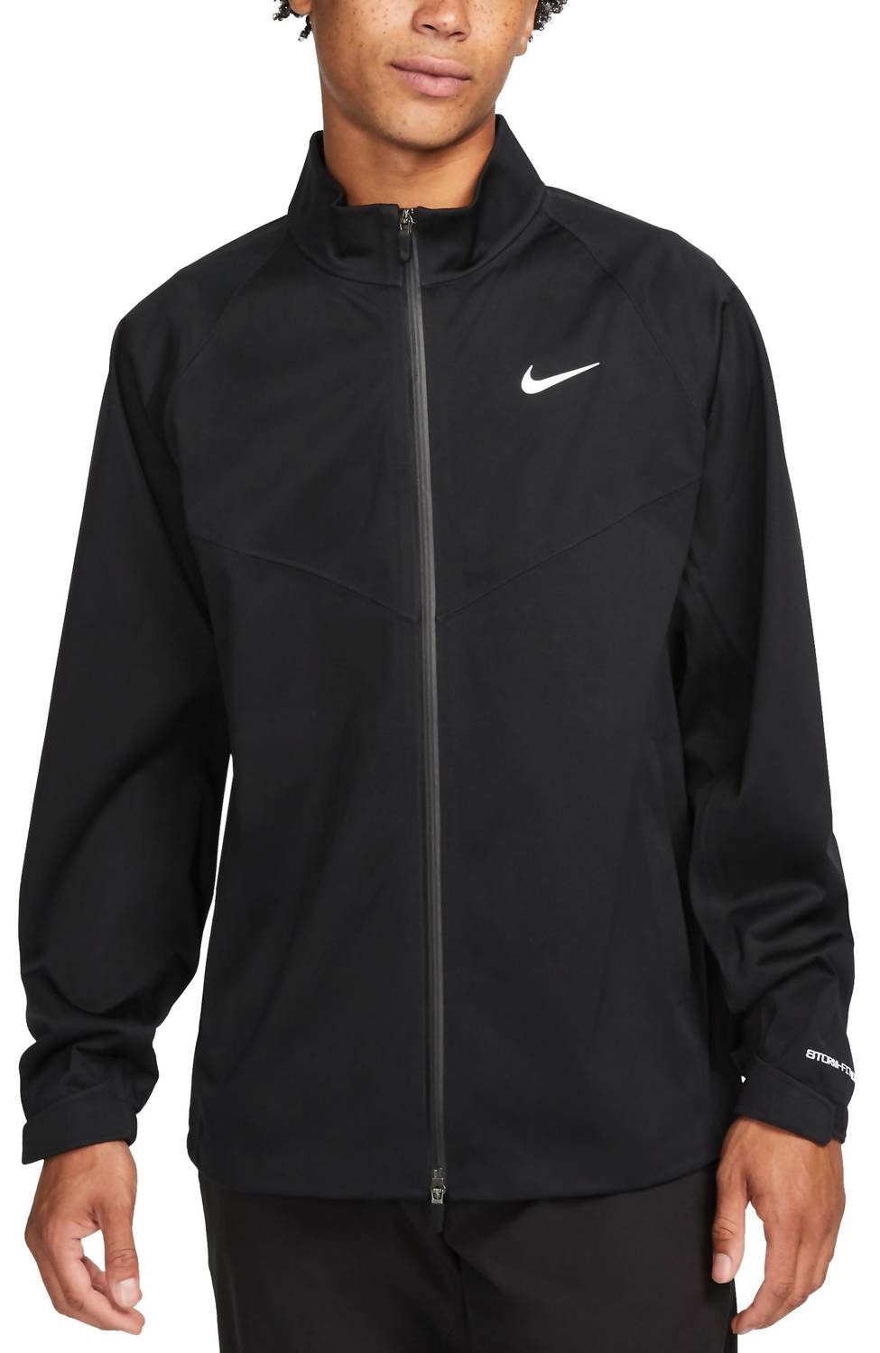 Men's Full Zip Golf Jacket In Black